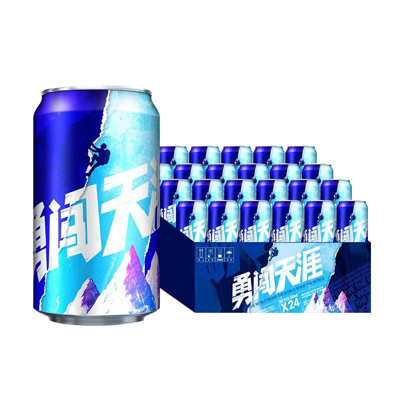 雪花啤酒(Snowbeer)8度 勇闯天涯 330ml*24听 整箱装